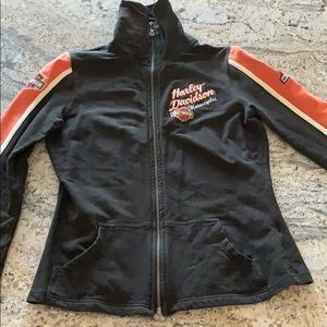 Harley Davidson zip up shirt